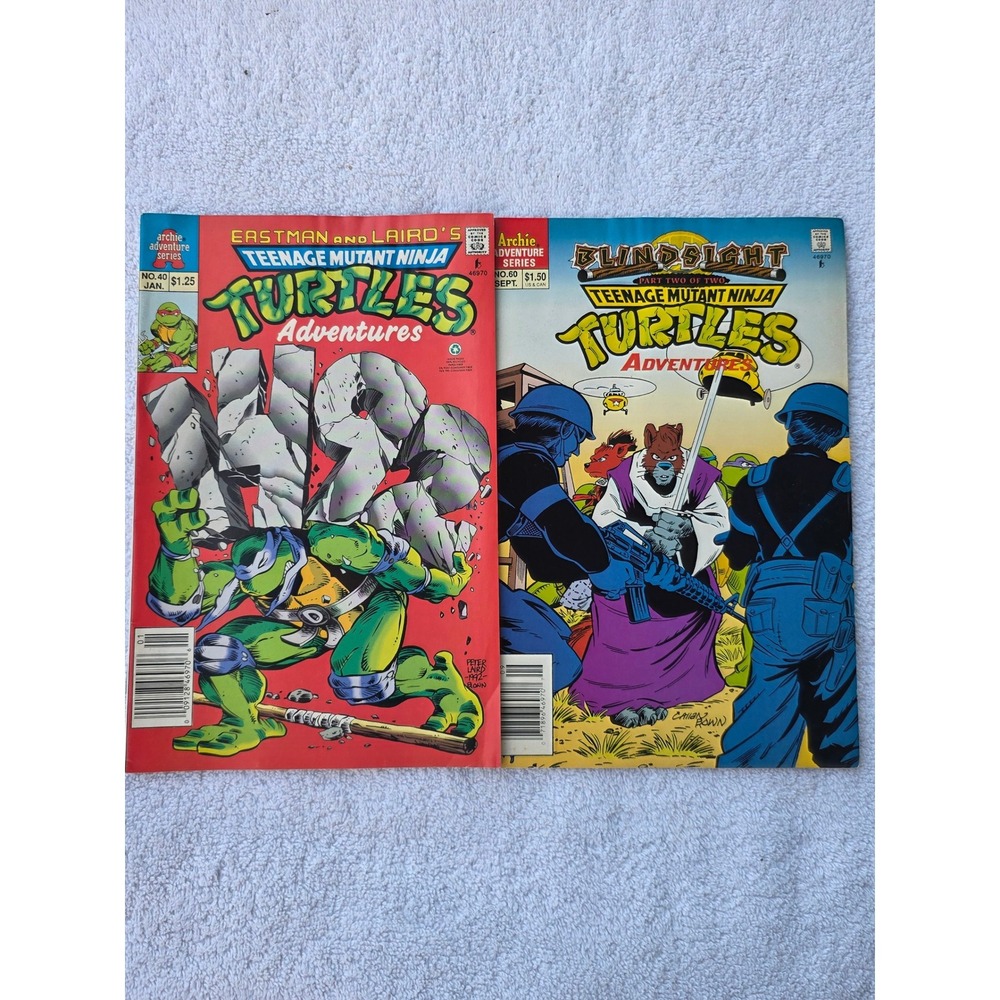 TMNT Adventures Archie Comics Lot Issues 40 60 Teenage Mutant Ninja‎ Turtles E2